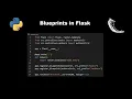 Flask Blueprints for modular C like web applications