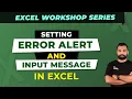 How to Customize Error Messages in Data Validation Excel Workshop Series
