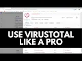 Advanced VirusTotal Tutorial Learn Cybersecurity