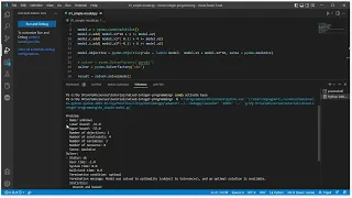 4 2 Solving problems using Pyomo - simple example concluded