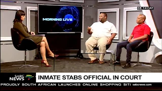 inmate stabs official in court