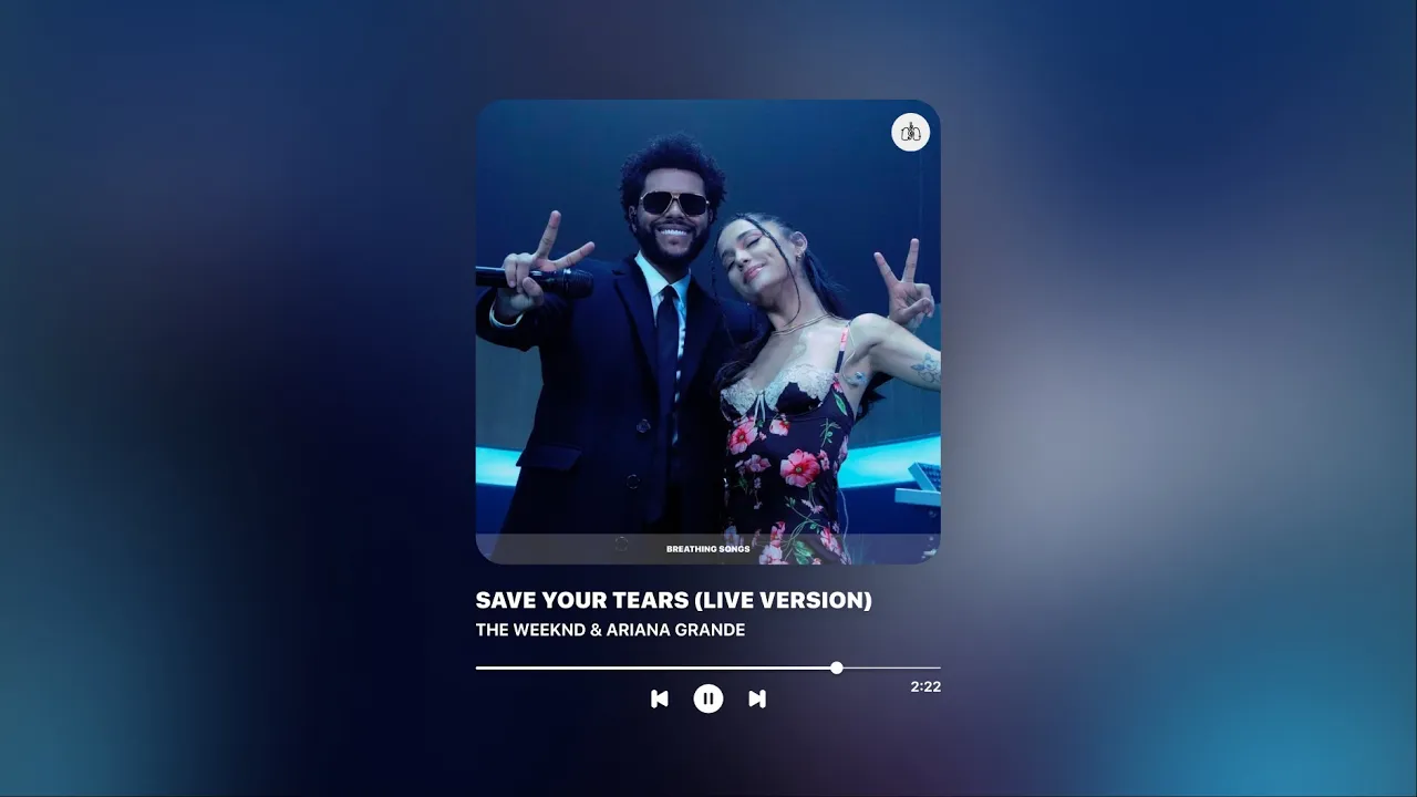 save your tears (live version) - the weeknd & ariana grande | 8D audio | Breathing Songs