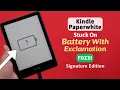 Amazon Kindle Signature Edition Won t Charge - Fixed Battery Exclamation Mark
