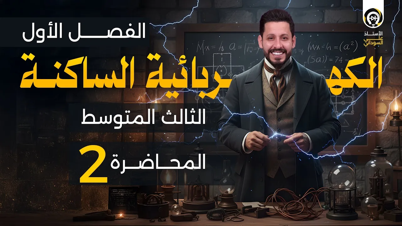 فيزياء الثالث متوسط | الفصل الاول | منهج 2026 | المحاضرة 2 - الشحنة الكهربائية