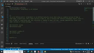 ReferenceError primordials is not defined node js gulp solved