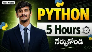 Python Full Course in Telugu From Basics to Projects Python Tutorial in Telugu