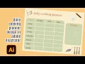 daily planner design in adobe illustrator