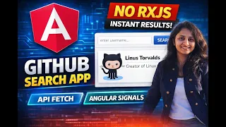GitHub Search User UI Signal Based Mini Projects in Angular 21 TailwindCSS