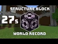WR Structure Block Speedrun In 27 Seconds