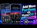 Add More Functions to HyperOS 3 Control Center