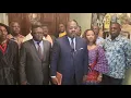 Lagu L'autorité morale Gentiny Ngobila a réitéré son soutien au secrétaire général Charles MBUTAMUNTU