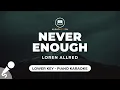 Download Lagu Never Enough - Loren Allred (Lower Key - Piano Karaoke)