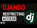 Python Django Tutorial Django permissions Django login required mixin Django blog project