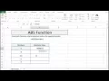 ABS Function in Excel - Absolute value of a number