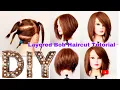 Tutorial DIY Layered Bob Haircut Voluminous Texture Cut Trend