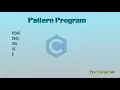 pattern program using c