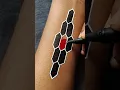 DIY Geometric Tattoo Idea Wrist Tattoo Using Gel Pens