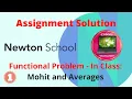 Newton School Assignment Answer Mohit and Averages Java Functional Problems Coding Edulogy
