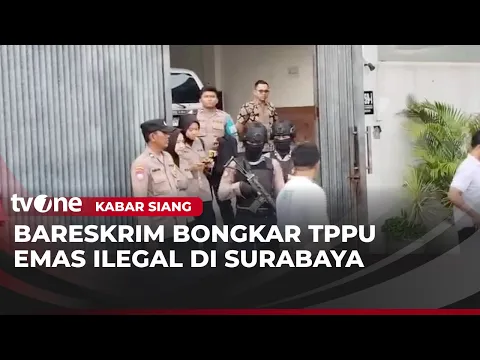 Bareskrim Mabes Polri Grebek Gudang Emas di Surabaya