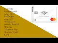 Bank of America Platinum Plus Business Credit Card Overview