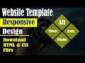 Download Website Template - Complete Responsive Website