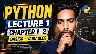 Python Lecture 1 Chapter 1 2 Python Basics Variables Complete Python Course in Hindi