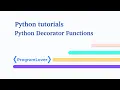 Decorators in Python Decorators With Arguments Multiple Decorators Call