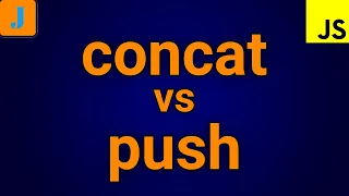 JavaScript concat vs push