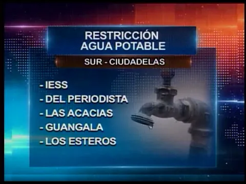 Desde hoy en la tarde hasta mañana habrá suspensión de agua