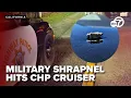 CHP reports military shrapnel hit cruiser during live fire exercise over I-5