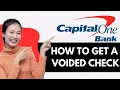 How To Get A Voided Check From Capital One 2025