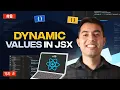 Dynamic Values in JSX Injecting JavaScript into HTML React v19 Tutorial in Hindi