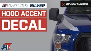 2015-2018 F150 American Muscle Graphics Silver Hood Accent Decals Review Install