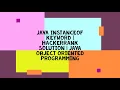 JAVA INSTANCEOF KEYWORD HACKERRANK SOLUTION JAVA OBJECT ORIENTED PROGRAMMING