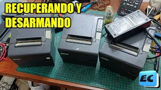 ¿Qué se puede reciclar de una impresora térmica de tickets? / Tres Epson al quirófano