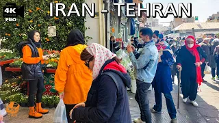 IRAN Happy Nowruz 2022 Street Walking Tehran 1401 Symbols Meaning Of Haft Sin Elements Walk 4k 