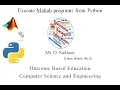 How to execute Matlab codes from python