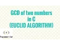 GCD of two numbers Euclidean s algorithm