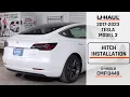 2017-2023 Tesla Model 3 U-Haul Trailer Hitch Installation CMF13449
