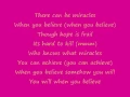 Download Lagu When You Believe by Whitney Houston ft.Mariah Carey lyrics =]
