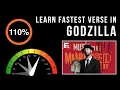 Download Lagu Learn Eminem's Fastest Verse In 'Godzilla' (Slowed Down + Scrolling Lyrics) | #GodzillaChallenge
