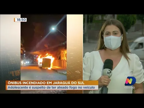 Polícia Militar prende suspeito de atear fogo em ônibus em Jaraguá do Sul
