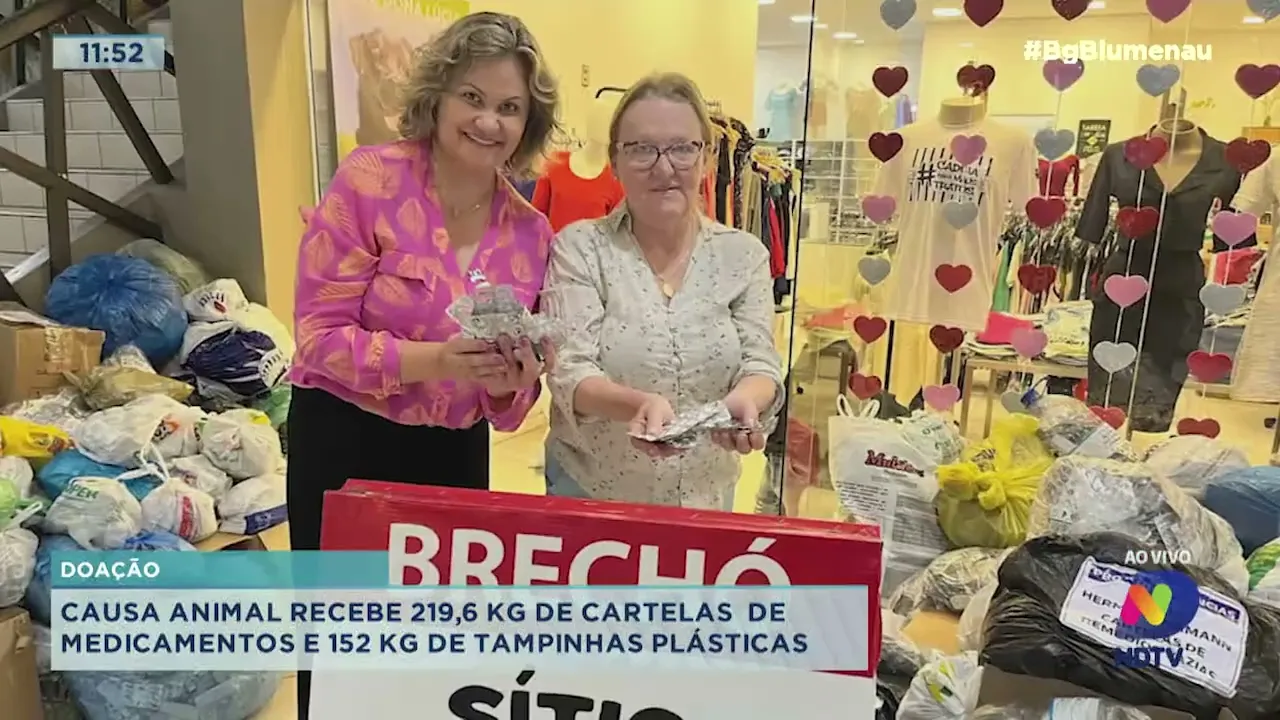 Projeto recebe mais de 300 kg de materiais que serão revertidos na causa animal em Blumenau