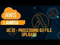 AWS Lambda Tutorial Event based processing of the files uploaded to S3
