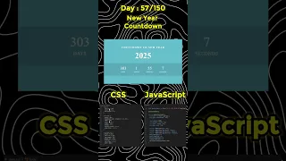 How to Create a Stunning New Year Countdown Website with HTML CSS Js