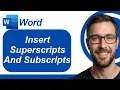 How To Insert Superscripts And Subscripts In Microsoft Word 2026 Guide