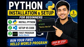 Python Installation Setup Guide for Beginners First Python Program Hello World