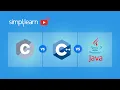 C vs C vs Java Difference Between C C Java Programming Languages Comparison Simplilearn