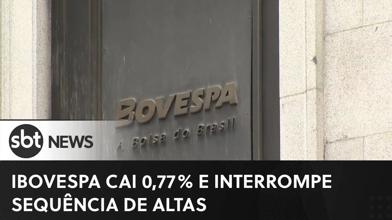 Mercado financeiro: Ibovespa cai 0,77% e interrompe sequência de altas  | #SBTNewsnaTV (17/05/23)