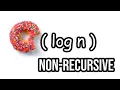 Big O Notation Series Log n Complexity Explained With An Iterative Function Logarithmic time